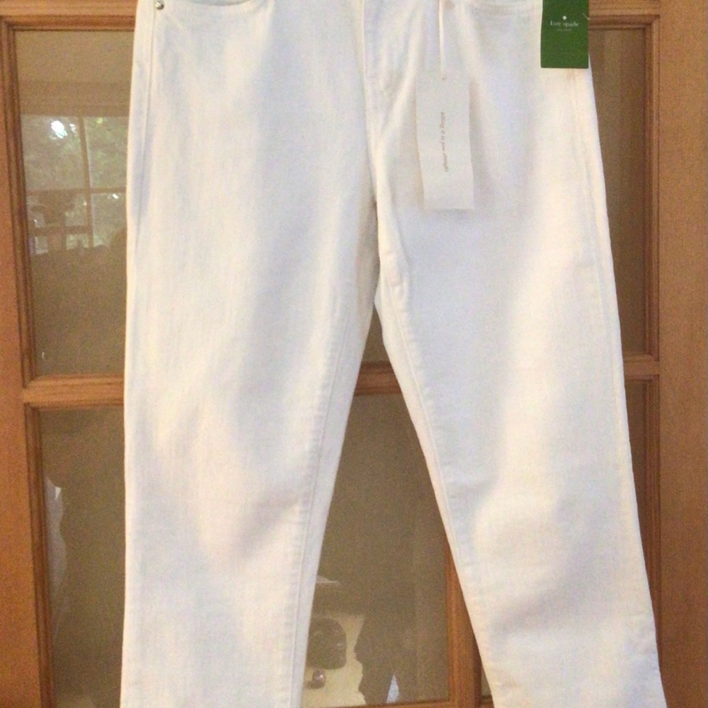 Kate Spade New York White Ankle Jeans
